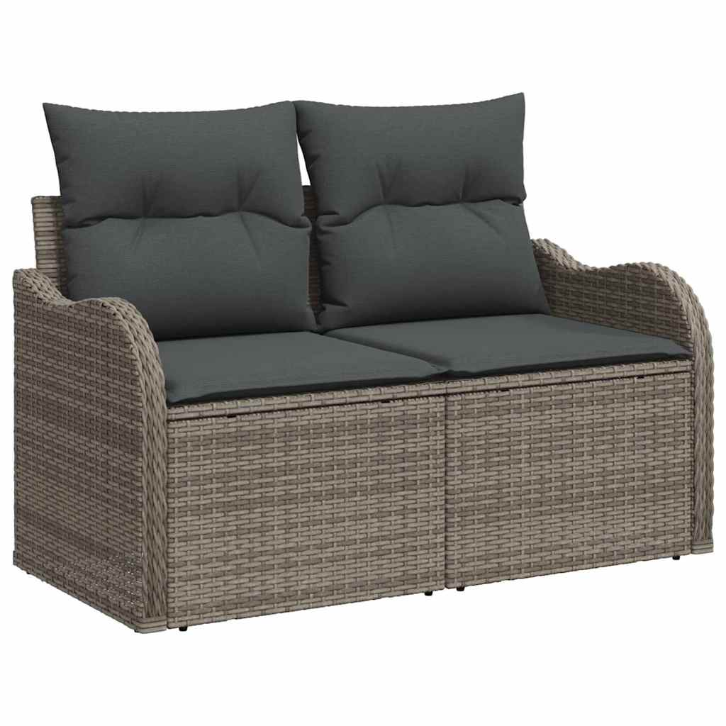 Havesofa Sæt med pude med pude 13 pcs Grå 110 x 55 x 71 cm