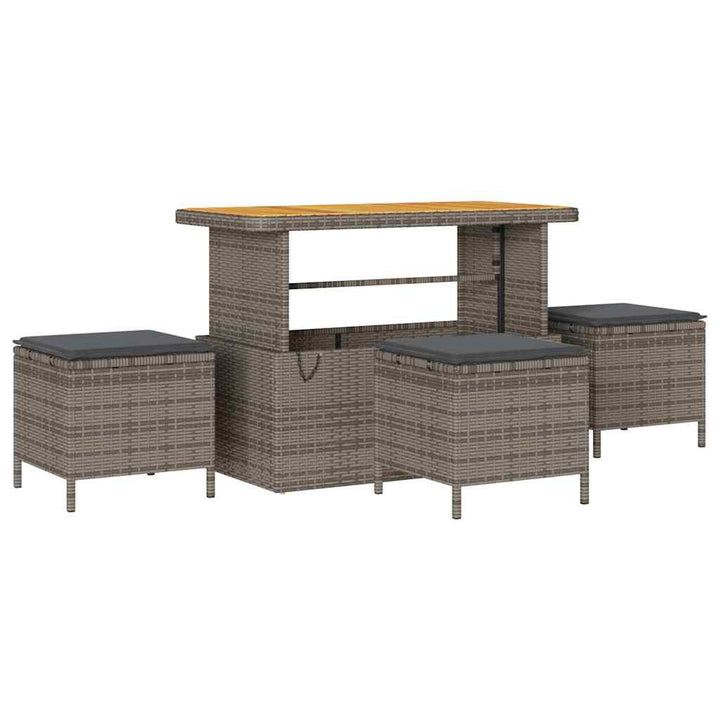 Havesofa Sæt med pude med pude 13 pcs Grå 110 x 55 x 71 cm