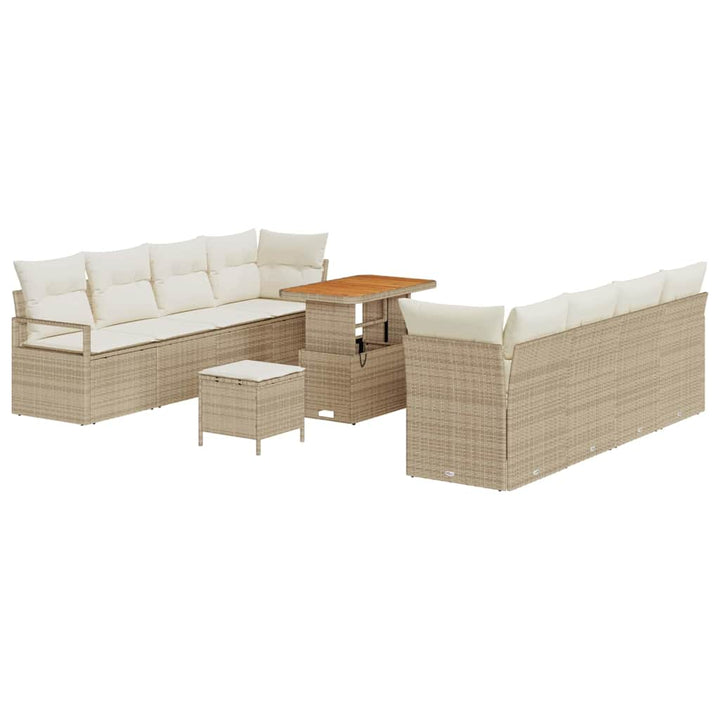 Havesofa Sæt med pude med pude Beige og creme 90 x 55 x 71 cm