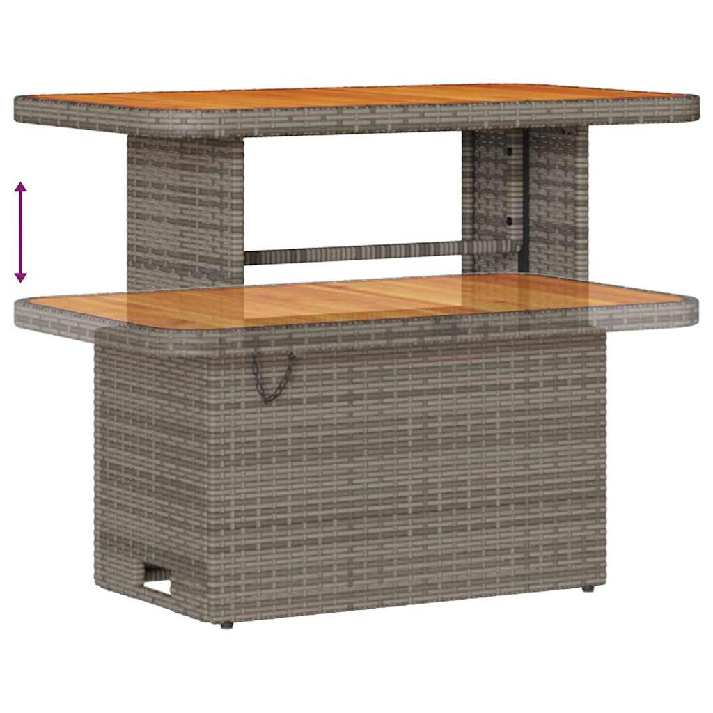 Havesofa Sæt med pude med opbevaring Grå 90 x 55 x 71 cm