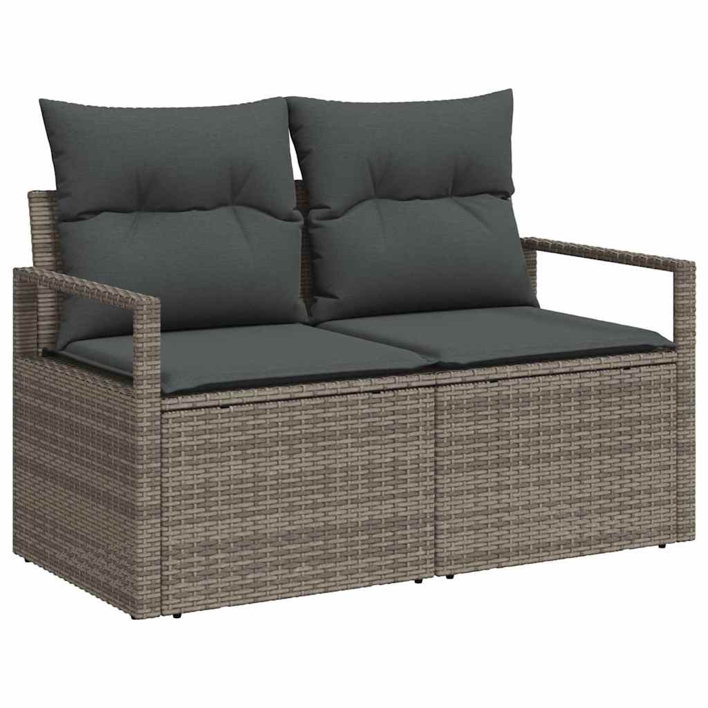 Havesofa Sæt med pude med pude 13 pcs Grå 100 x 100 x 71 cm