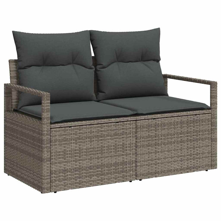 Havesofa Sæt med pude med pude 13 pcs Grå 100 x 100 x 71 cm