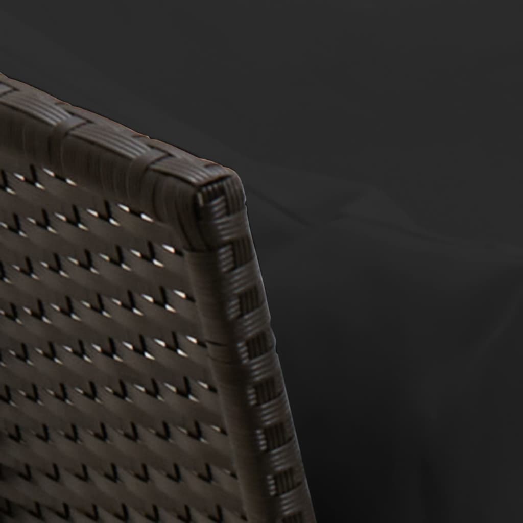 sofasæt til haven 3 dele med hynder polyrattan sort