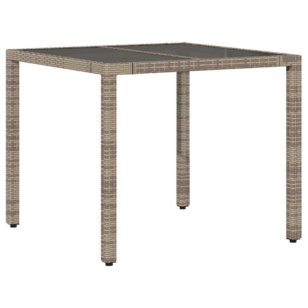 Have Spisebordssæt 3 pcs Grå og Brun 90 x 90 x 75 cm polyrattan