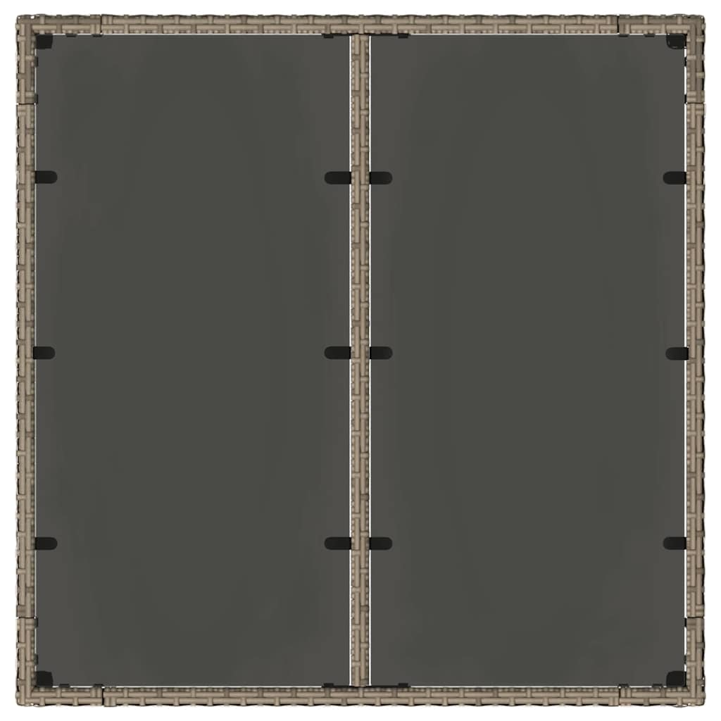 Have Spisebordssæt 3 pcs Grå og Brun 90 x 90 x 75 cm polyrattan