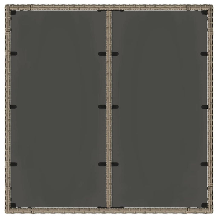 Have Spisebordssæt 3 pcs Grå og Brun 90 x 90 x 75 cm polyrattan