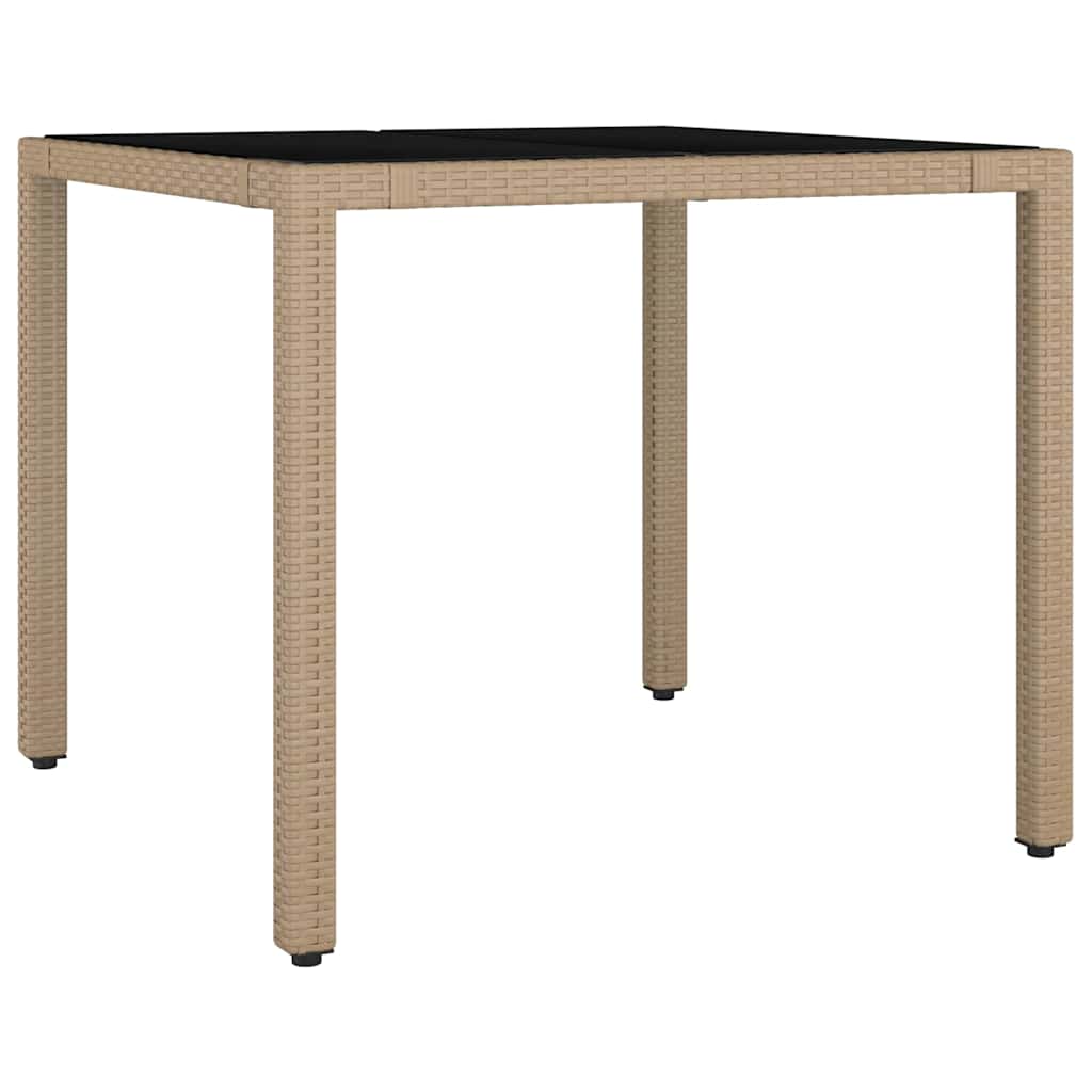 Have Spisebordssæt 5 pcs Beige 90 x 90 x 75 cm polyrattan