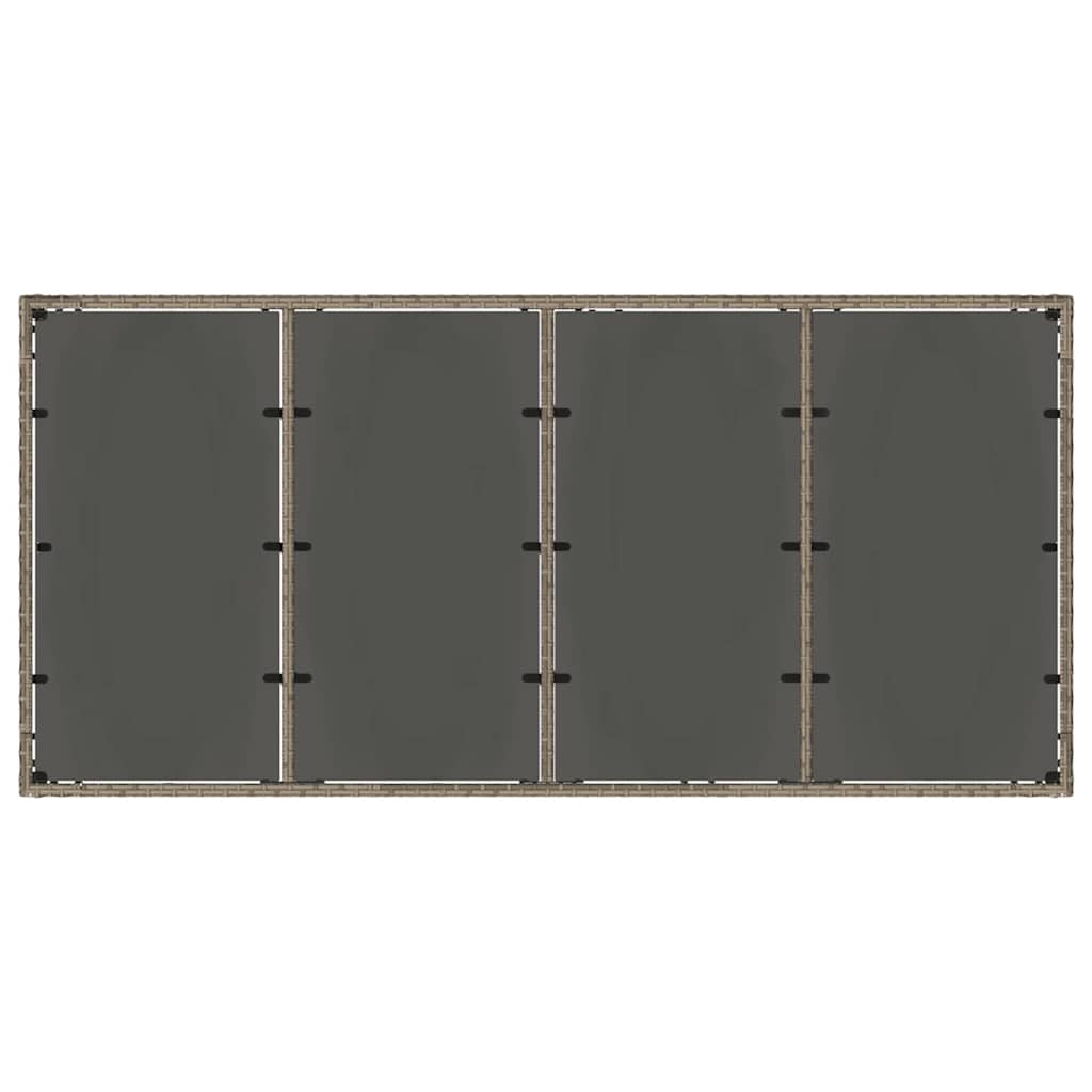 Have Spisebordssæt 7 pcs Grå 190 x 90 x 75 cm polyrattan