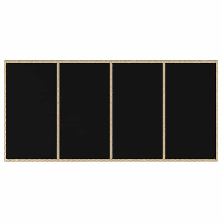 Have Spisebordssæt 7 pcs Beige og sort 190 x 90 x 75 cm