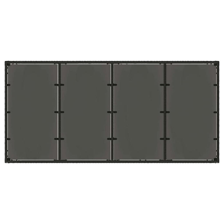 Have Spisebordssæt 9 pcs Sort 190 x 90 x 75 cm polyrattan