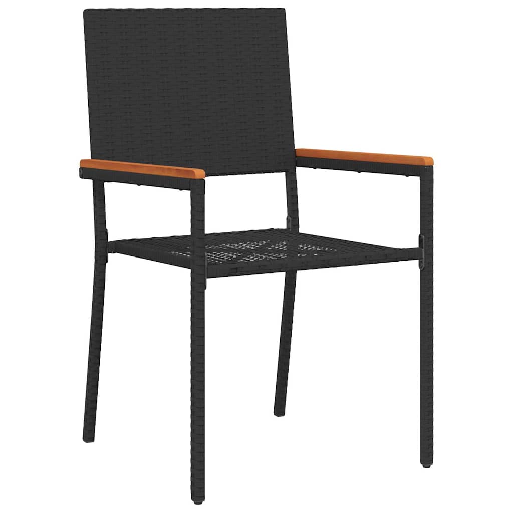 Have Spisebordssæt 3 pcs Sort og Brunt 90 x 90 x 75 cm