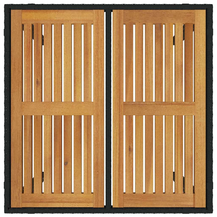 Have Spisebordssæt 3 pcs Sort og Brunt 90 x 90 x 75 cm