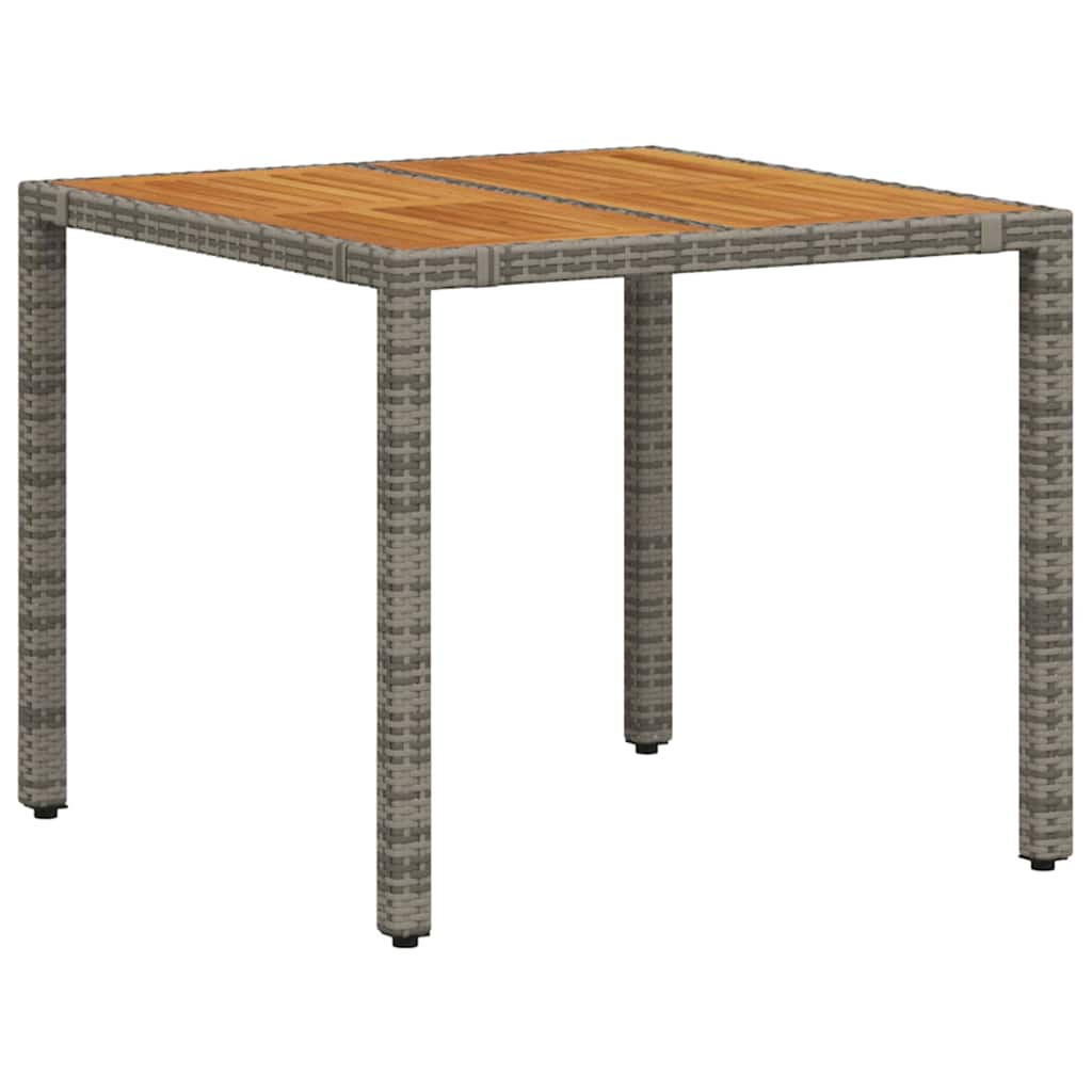 Have Spisebordssæt 3 pcs Grå 90 x 90 x 75 cm polyrattan