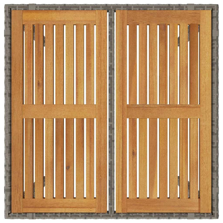 Have Spisebordssæt 3 pcs Grå 90 x 90 x 75 cm polyrattan