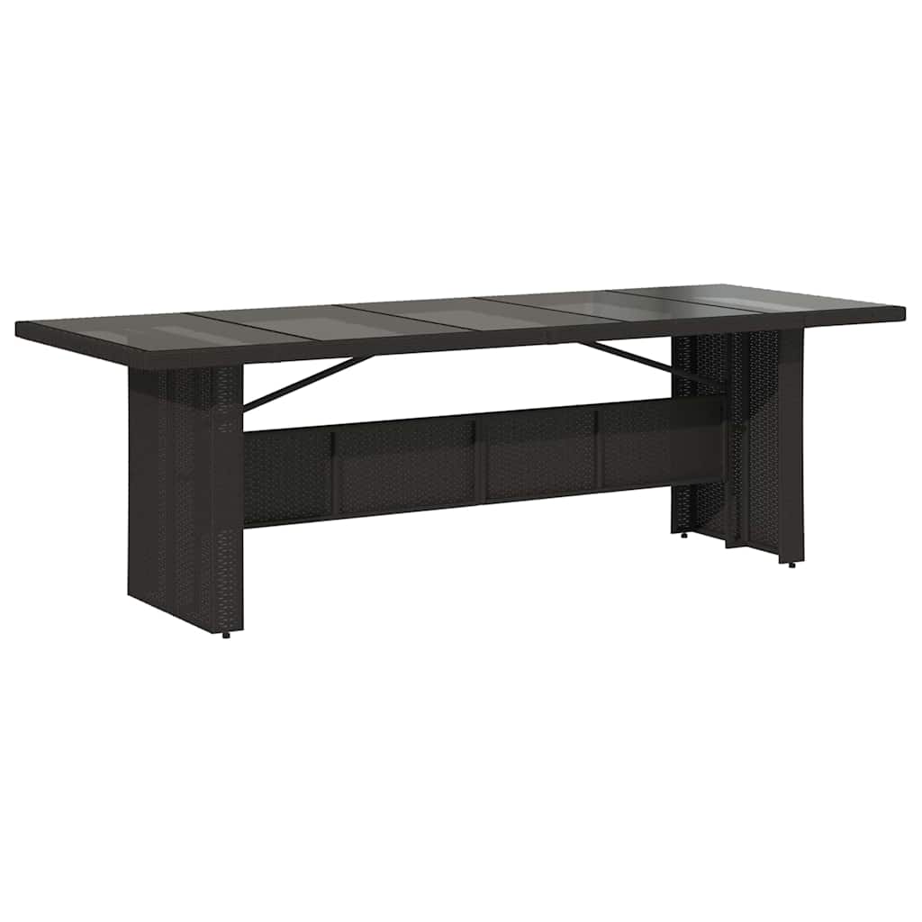 Have Spisebordssæt 11 pcs Sort Poly rattan