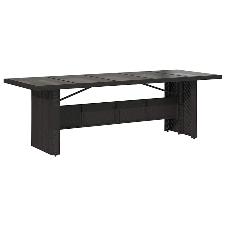 Have Spisebordssæt 11 pcs Sort Poly rattan