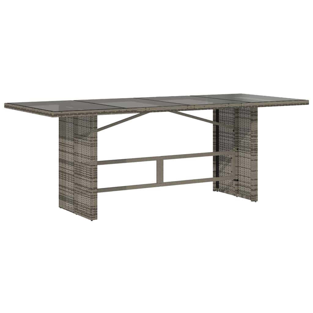 Have Spisebordssæt 9 pcs Grå 190 x 80 x 75 cm polyrattan