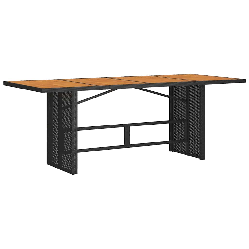 Have Spisebordssæt 7 pcs Sort og Brunt 190 x 80 x 75 cm