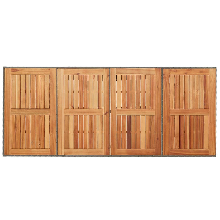 Have Spisebordssæt 7 pcs Grå 190 x 80 x 75 cm polyrattan