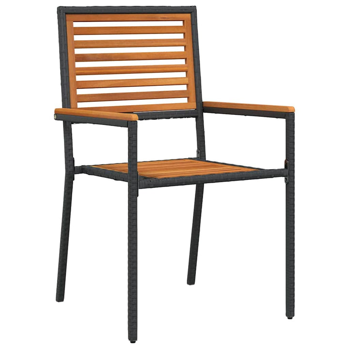 Have Spisebordssæt 3 pcs Sort 90 x 90 x 75 cm polyrattan