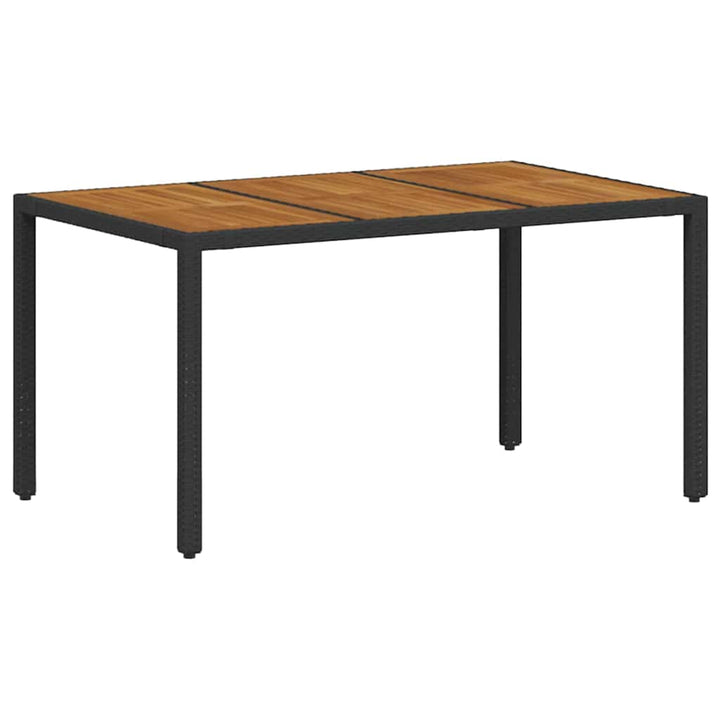 Have Spisebordssæt 7 pcs Sort 150 x 90 x 75 cm polyrattan