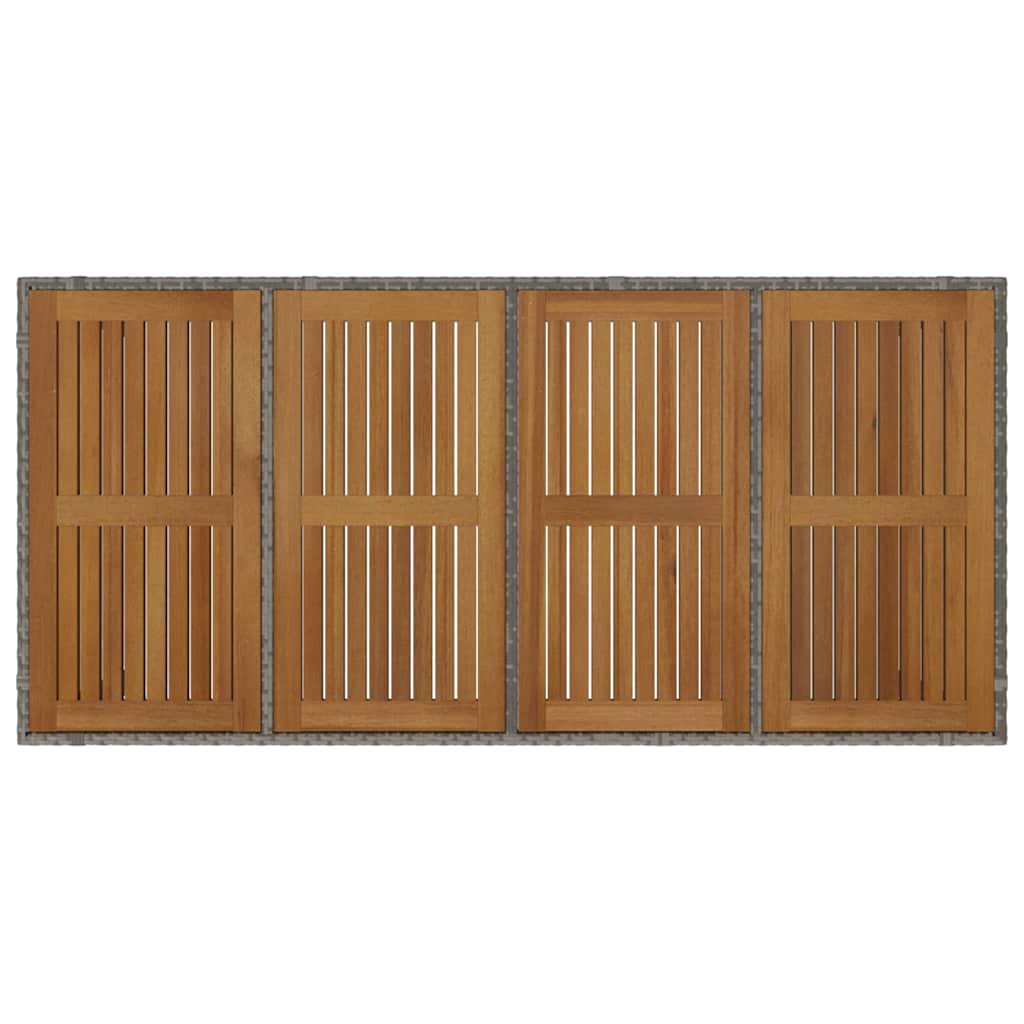 Have Spisebordssæt 9 pcs Grå og Brun 190 x 90 x 75 cm