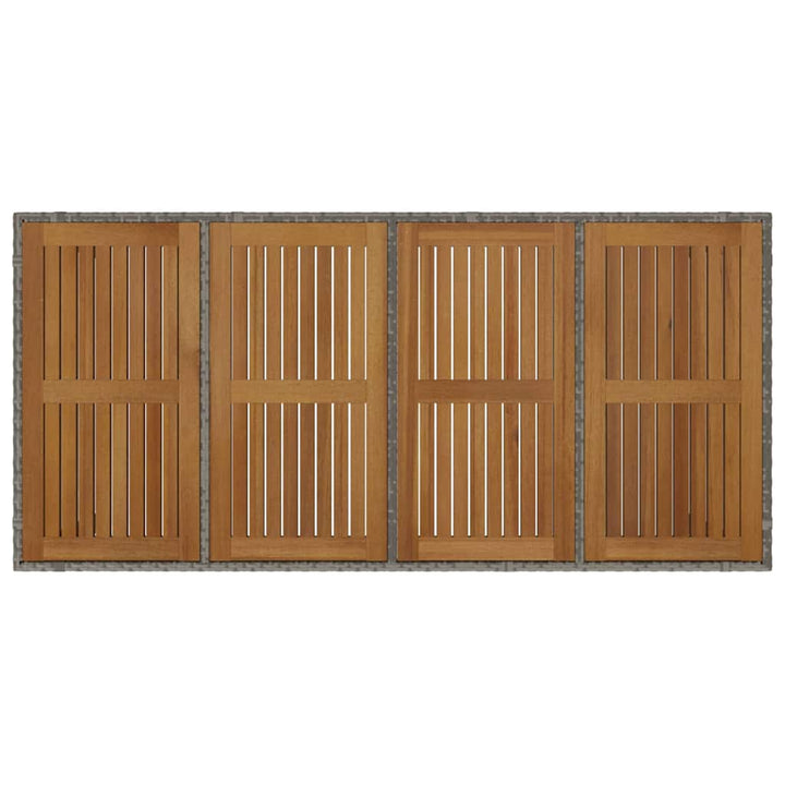 Have Spisebordssæt 9 pcs Grå og Brun 190 x 90 x 75 cm