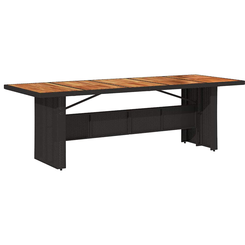 Have Spisebordssæt 11 pcs Sort 240 x 90 x 75 cm polyrattan