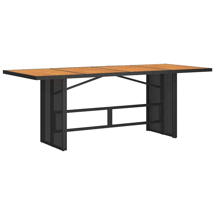 Have Spisebordssæt 9 pcs Sort og Brunt 190 x 80 x 75 cm
