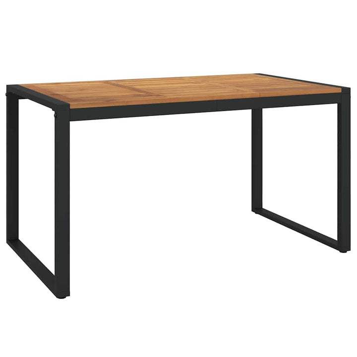 Have Spisebordssæt 5 pcs Sort og Træ 140 x 80 x 75 cm
