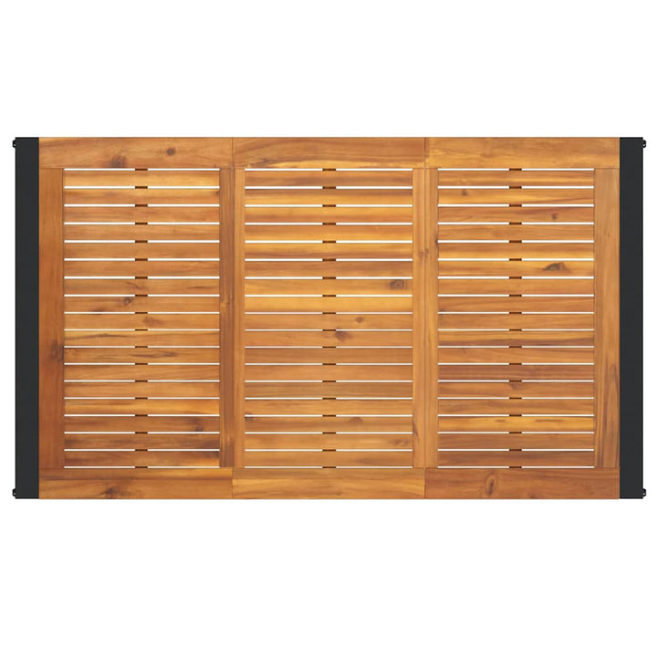 Have Spisebordssæt 5 pcs Sort og Træ 140 x 80 x 75 cm