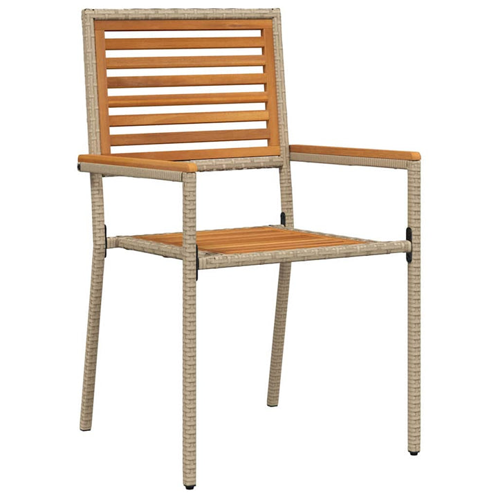 Have Spisebordssæt 9 pcs Beige 200 x 80 x 75 cm polyrattan