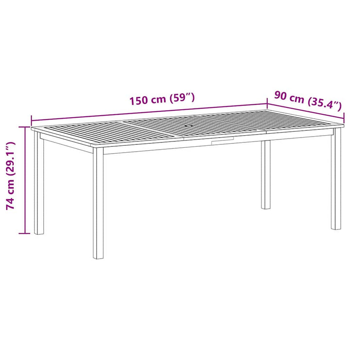 Have Spisebordssæt 7 pcs Sort Poly rattan