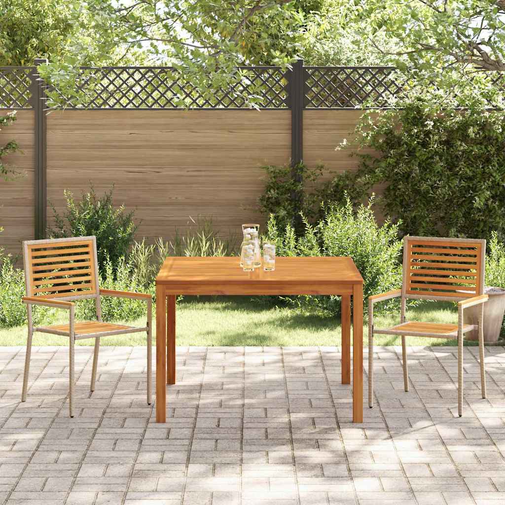 Have Spisebordssæt 3 pcs Beige Poly rattan