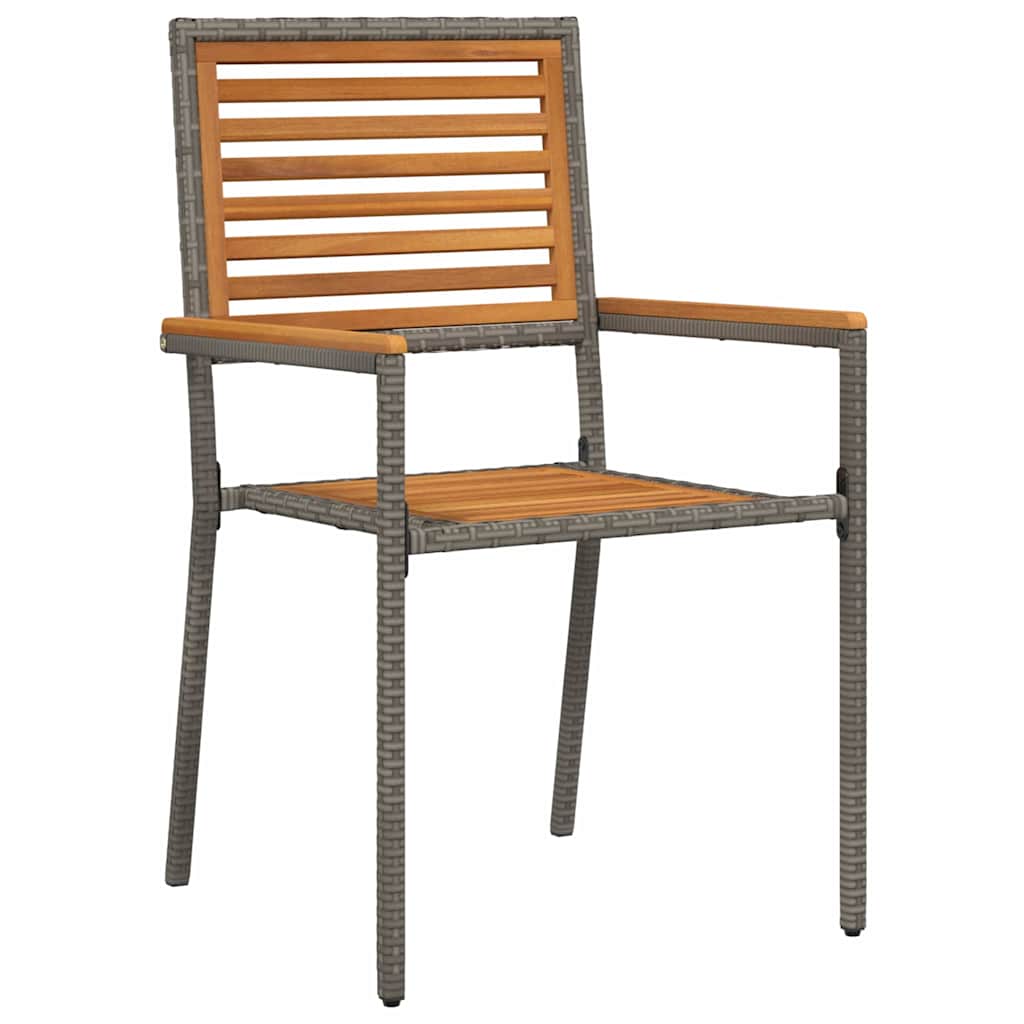 Have Spisebordssæt 7 pcs Grå Poly rattan