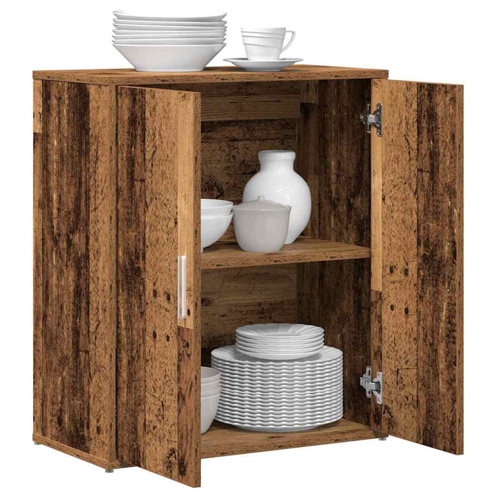 Highboard 2 pcs Gammelt træ 60 x 31 x 70 cm Konstrueret træ