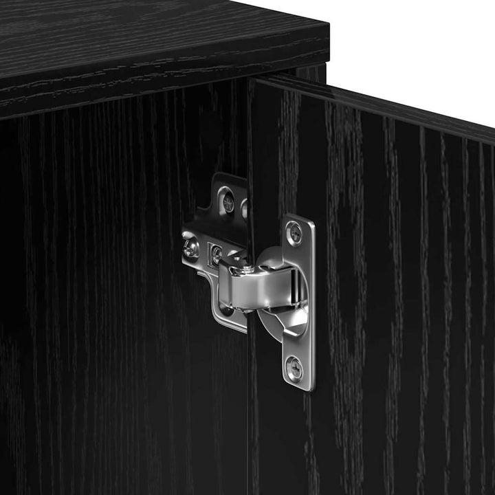 Highboard 2 pcs Sort eg 60 x 31 x 70 cm Konstrueret træ