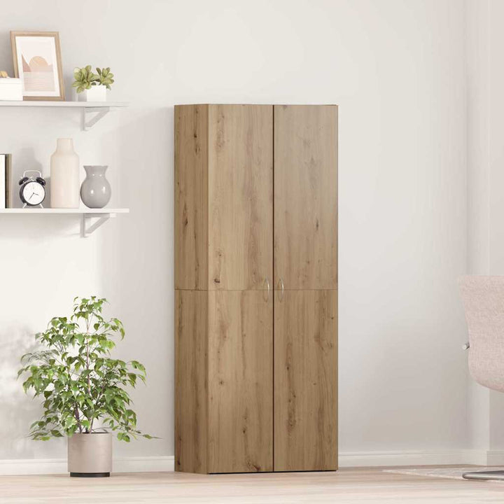 Kontorskab med hylde artisan eg 60 x 32 x 153 Konstrueret træ