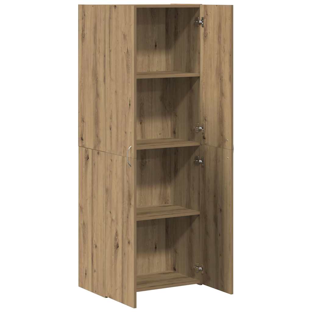 Kontorskab med hylde artisan eg 60 x 32 x 153 Konstrueret træ