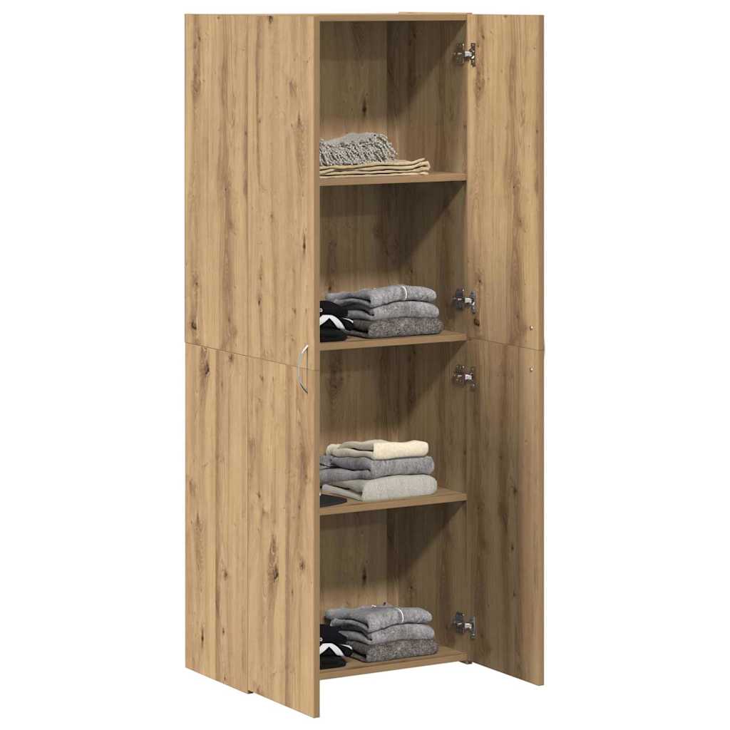 Kontorskab med hylde artisan eg 60 x 32 x 153 Konstrueret træ