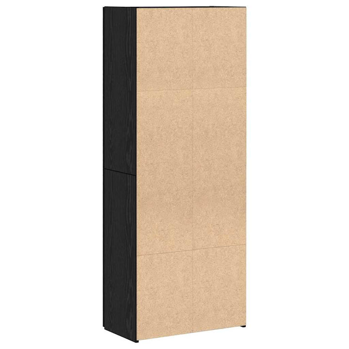 Kontorskab med hylde Sort eg 60 x 32 x 153 Konstrueret træ