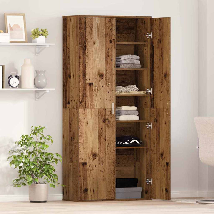 Højskab Gammelt træ 80 x 35 x 180 cm Konstrueret træ