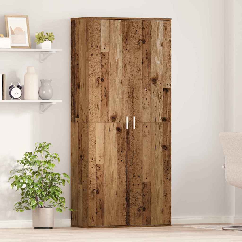 Højskab Gammelt træ 80 x 35 x 180 cm Konstrueret træ