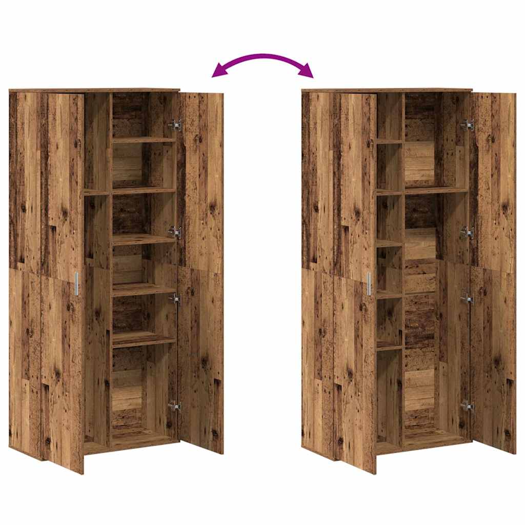 Højskab Gammelt træ 80 x 35 x 180 cm Konstrueret træ