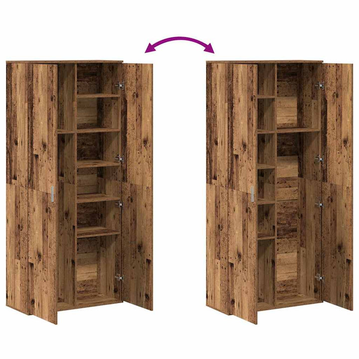 Højskab Gammelt træ 80 x 35 x 180 cm Konstrueret træ