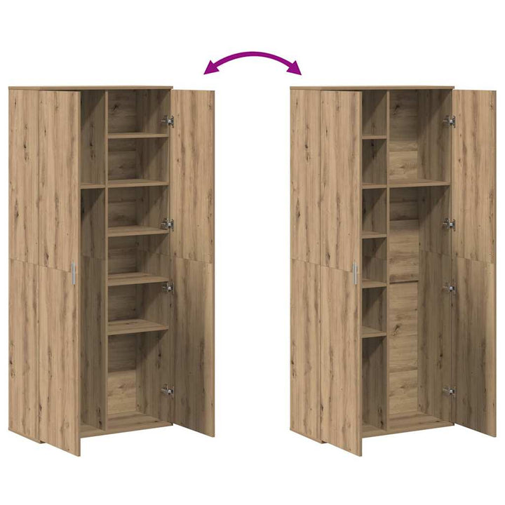 Højskab artisan eg 80 x 35 x 180 cm Konstrueret træ