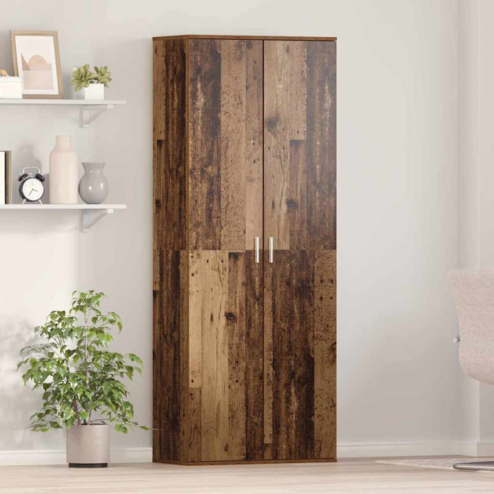 Highboard Gammelt træ 70 x 35 x 180 cm Konstrueret træ