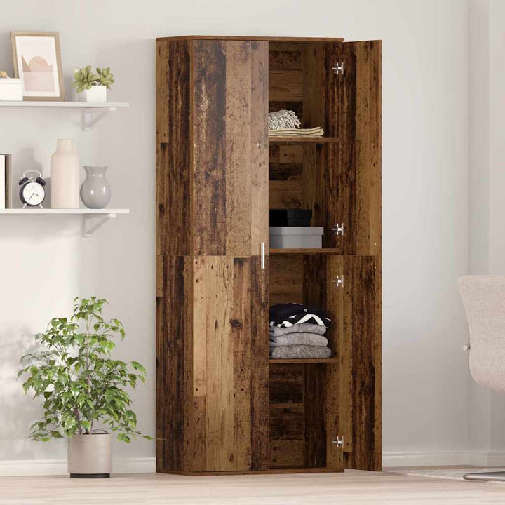 Highboard Gammelt træ 70 x 35 x 180 cm Konstrueret træ