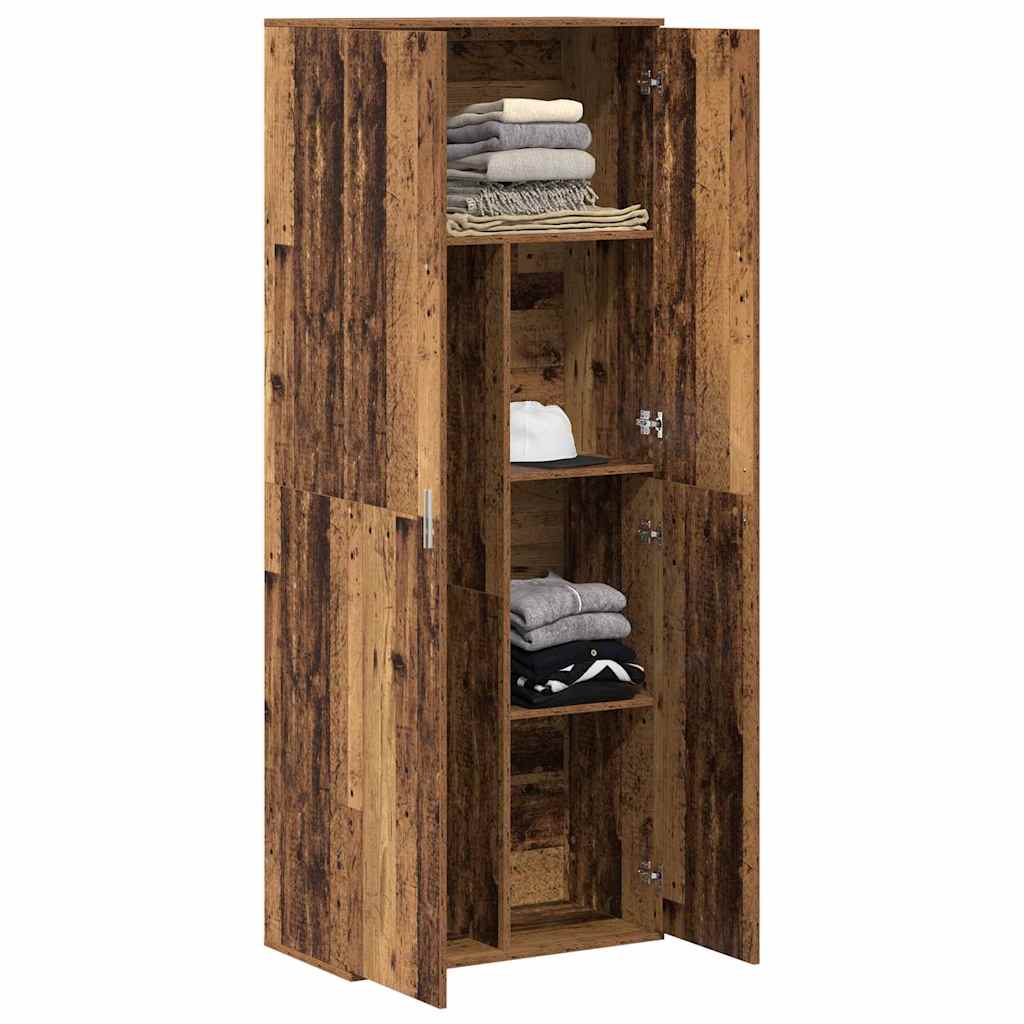 Highboard Gammelt træ 70 x 35 x 180 cm Konstrueret træ