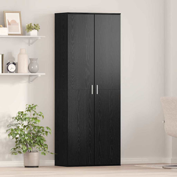 Highboard Sort eg 70 x 35 x 180 cm Konstrueret træ